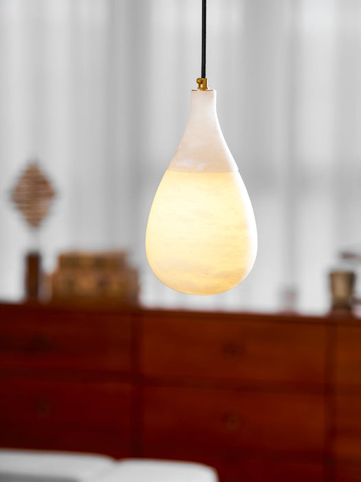 Alabaster Raindrop Pendant Light - Simprolos