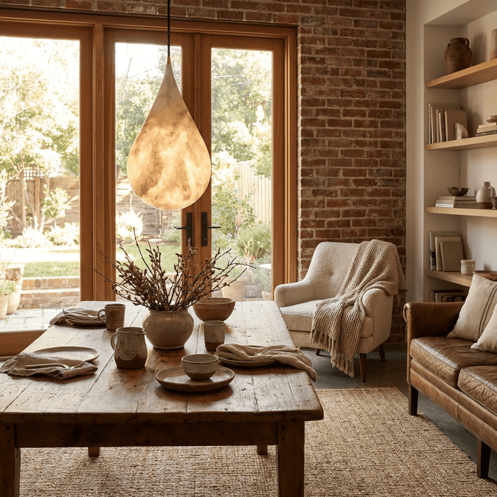Alabaster Raindrop Pendant Light - Simprolos