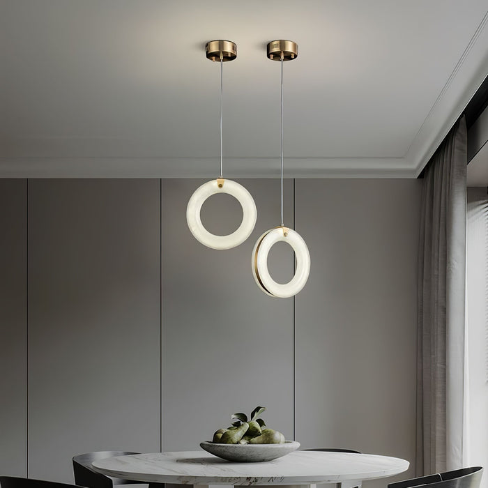 Alabaster Ring Alabaster Pendant Light - Simprolos