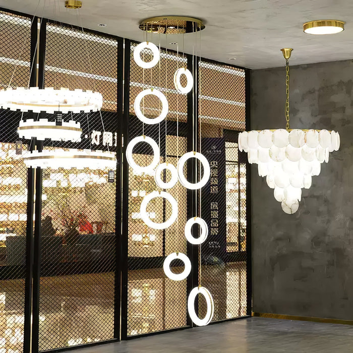 Alabaster Ring Alabaster Pendant Light - Simprolos