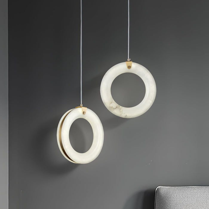 Alabaster Ring Alabaster Pendant Light - Simprolos
