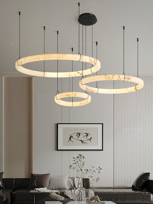 Alabaster Ring Pendant Lamp - Simprolos
