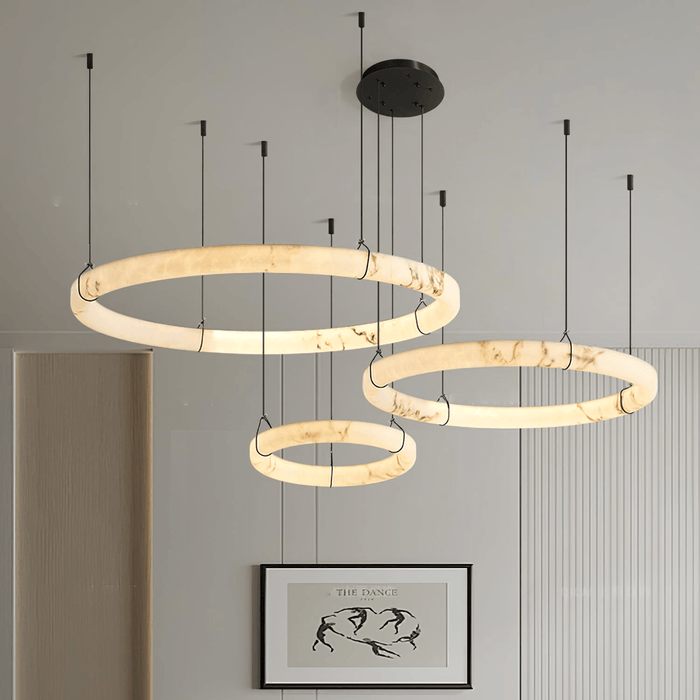 Alabaster Ring Pendant Lamp - Simprolos