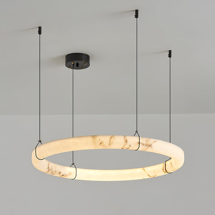 Alabaster Ring Pendant Lamp - Simprolos