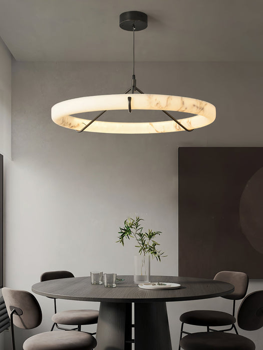 Alabaster Ring Pendant Lamp - Simprolos