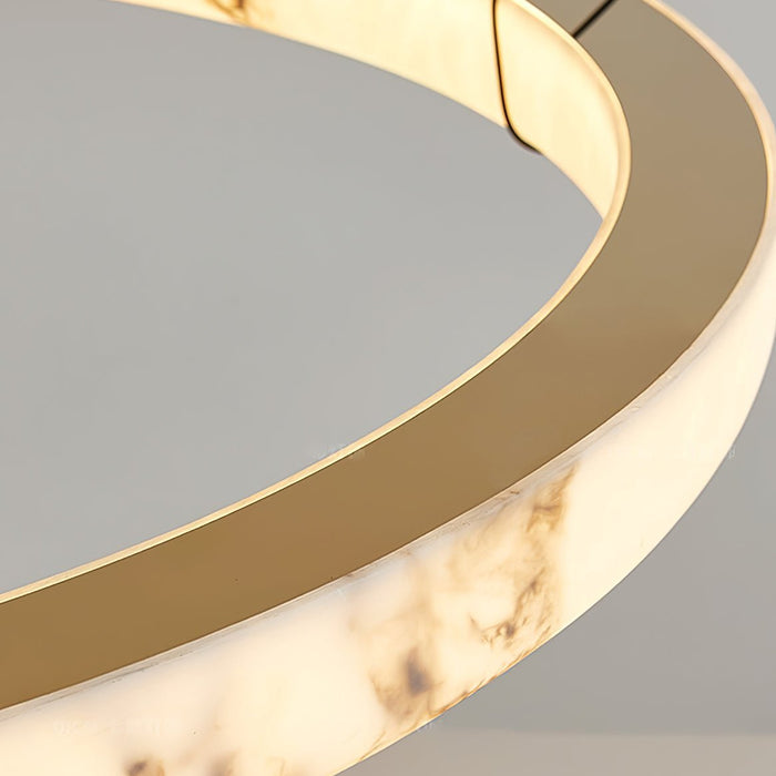 Alabaster Ring Pendant Lamp - Simprolos