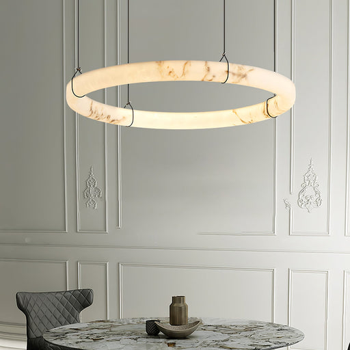 Alabaster Ring Pendant Lamp - Simprolos