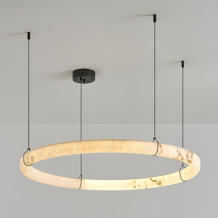 Alabaster Ring Pendant Lamp - Simprolos