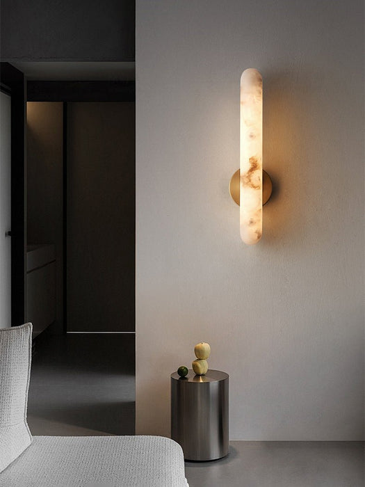 Alabaster Rod Sconce - Simprolos