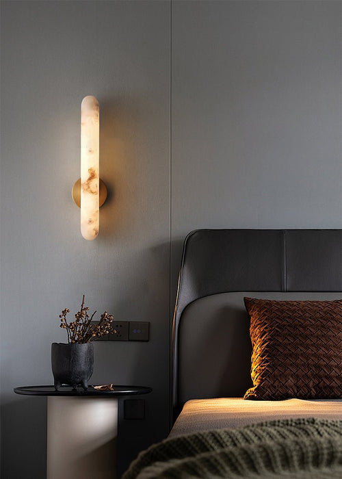 Alabaster Rod Sconce - Simprolos