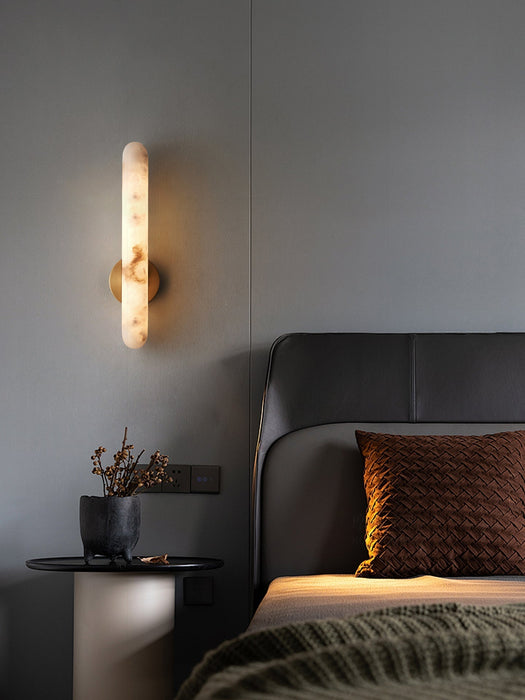 Alabaster Rod Sconce - Simprolos