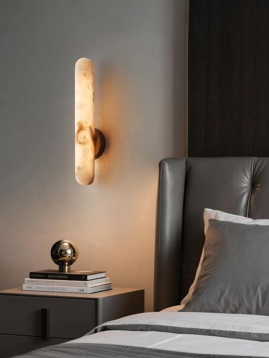 Alabaster Rod Sconce - Simprolos
