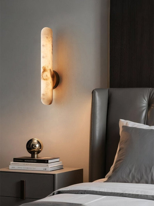 Alabaster Rod Sconce - Simprolos