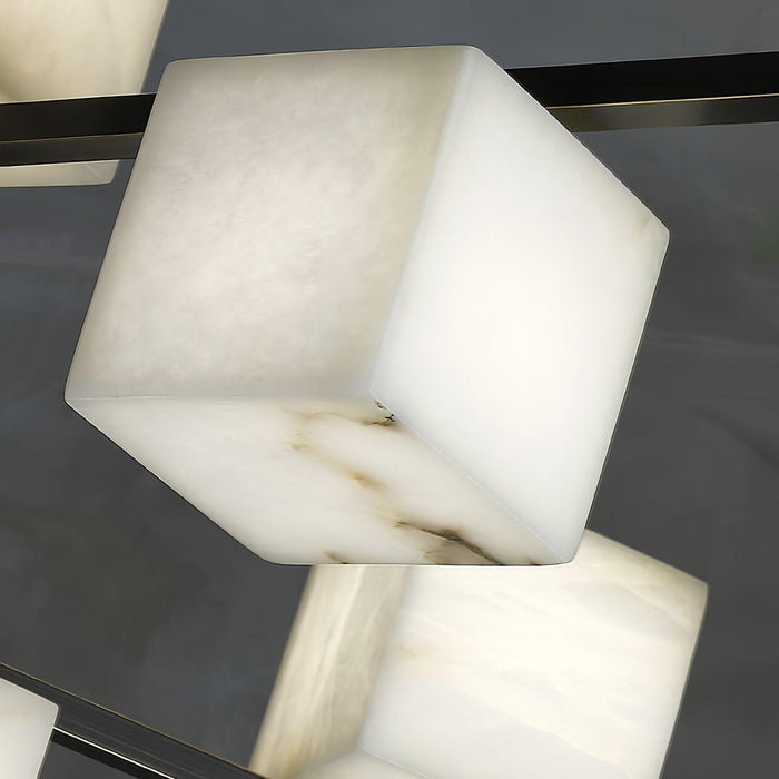 Alabaster Square Box Chandelier - Simprolos