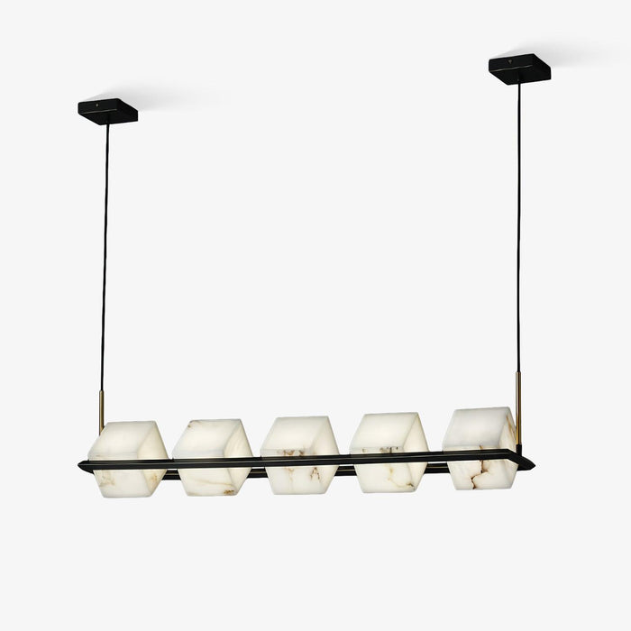 Alabaster Square Box Chandelier - Simprolos