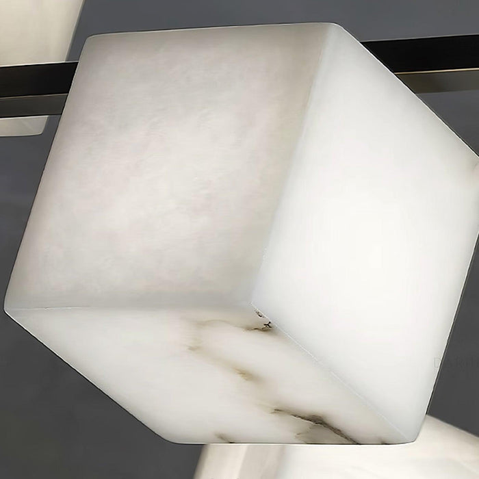 Alabaster Square Box Chandelier - Simprolos