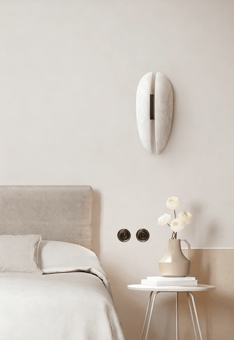 Alabaster Veil Wall Sconce - Simprolos