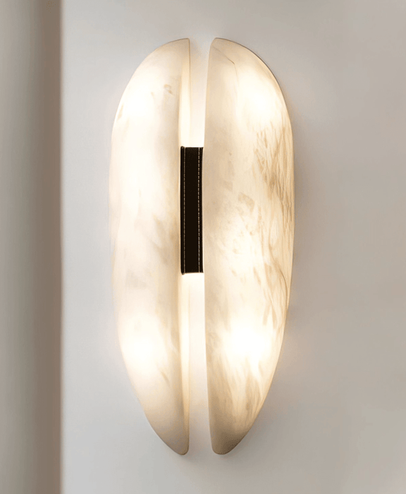 Alabaster Veil Wall Sconce - Simprolos
