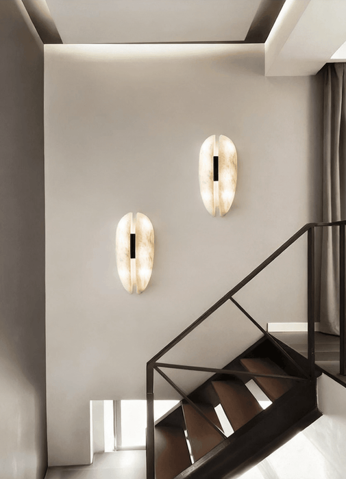 Alabaster Veil Wall Sconce - Simprolos
