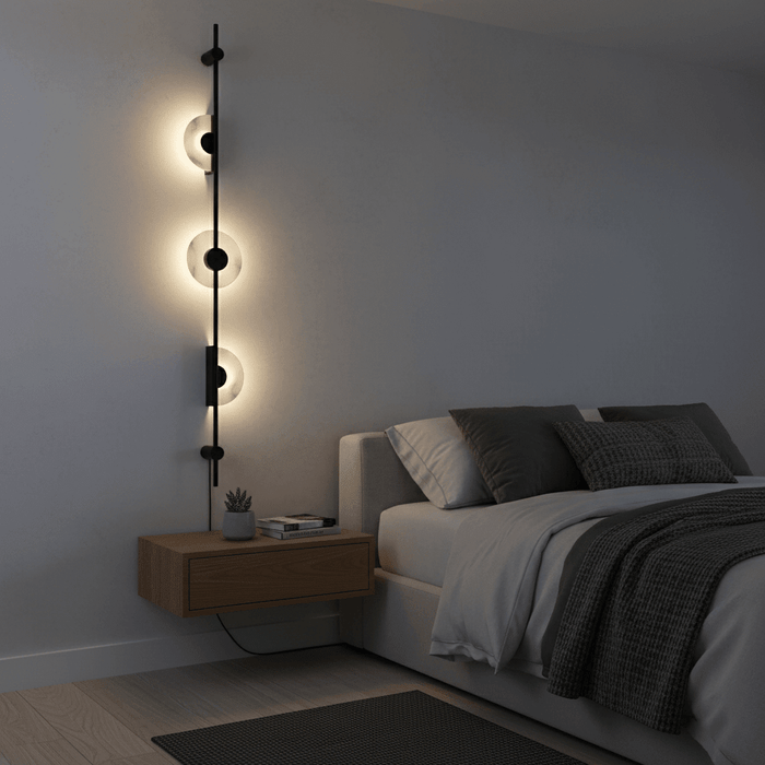 Alabaster Vertical Plug - in Wall Sconce - Simprolos