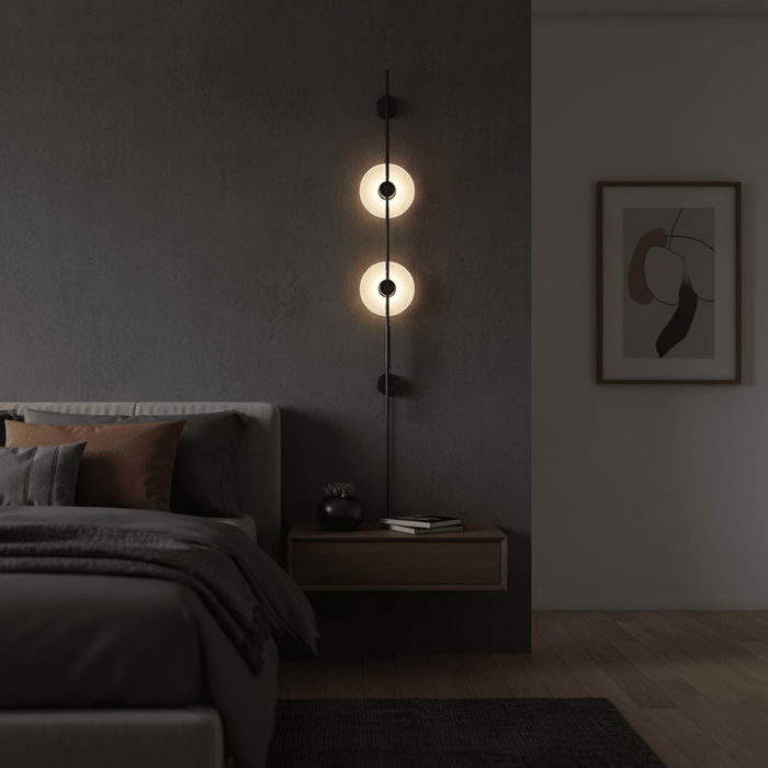 Alabaster Vertical Plug - in Wall Sconce - Simprolos
