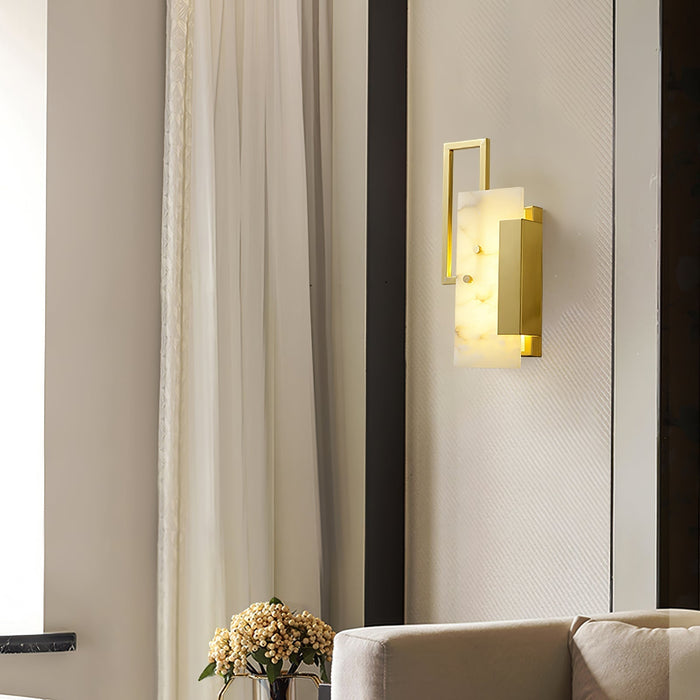 Althea Alabaster Wall Sconce - Simprolos