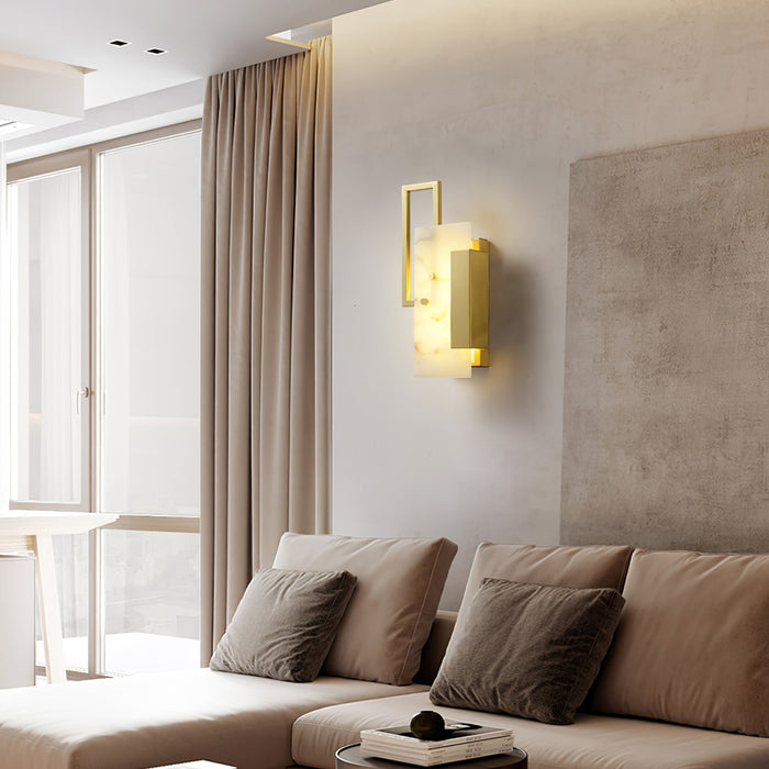 Althea Alabaster Wall Sconce - Simprolos