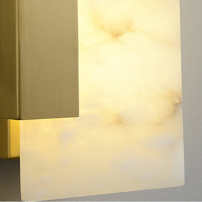 Althea Alabaster Wall Sconce - Simprolos