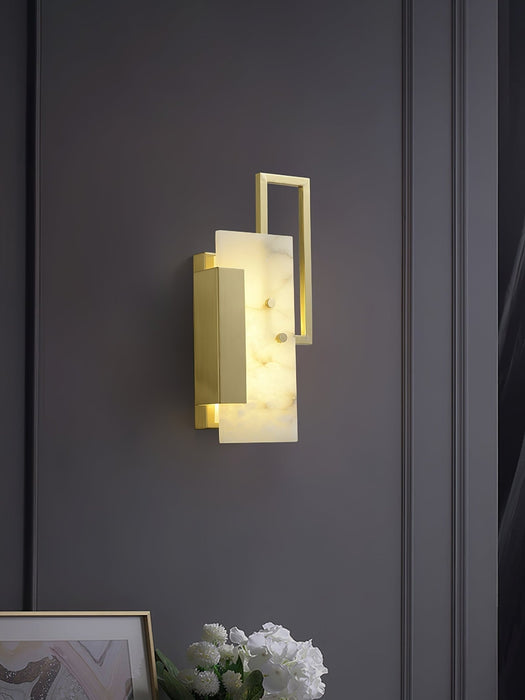 Althea Alabaster Wall Sconce - Simprolos
