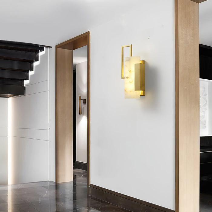Althea Alabaster Wall Sconce - Simprolos