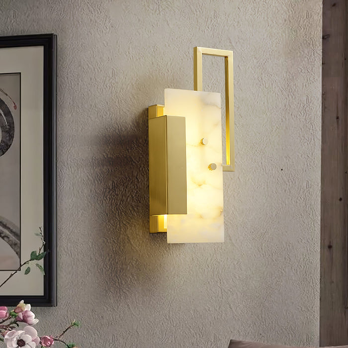 Althea Alabaster Wall Sconce - Simprolos