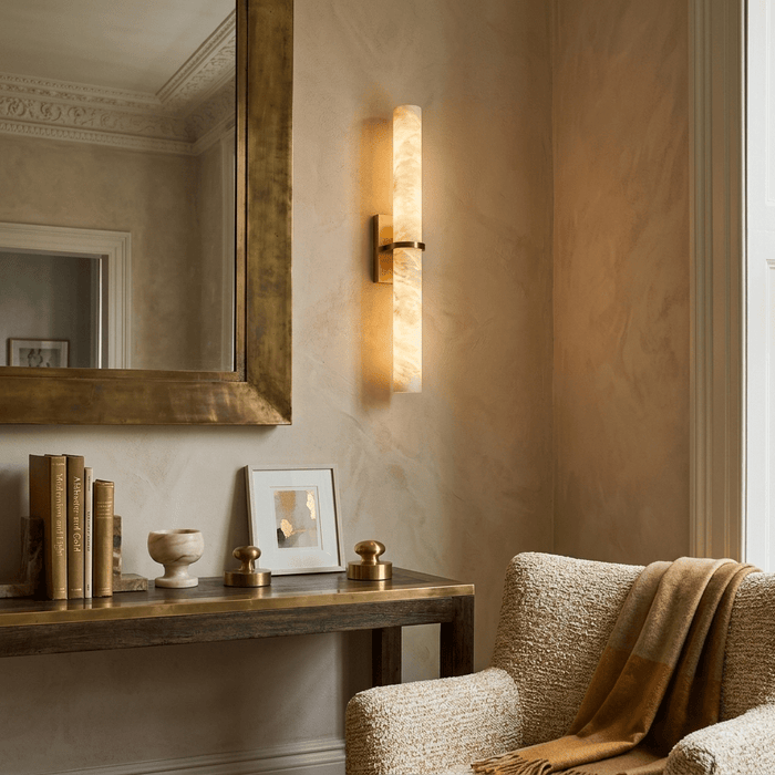 Aluna Alabaster Bar Wall Light - Simprolos