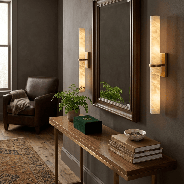 Aluna Alabaster Bar Wall Light - Simprolos