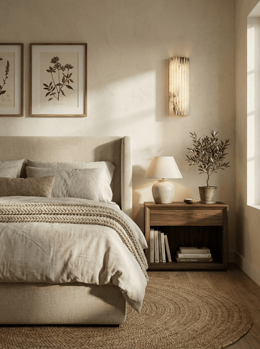Alvia Alabaster Wall Light - Simprolos