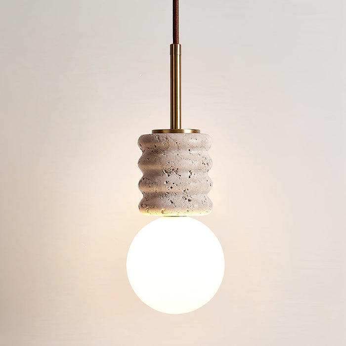Alvia Travertine Pendant Lamp - Simprolos