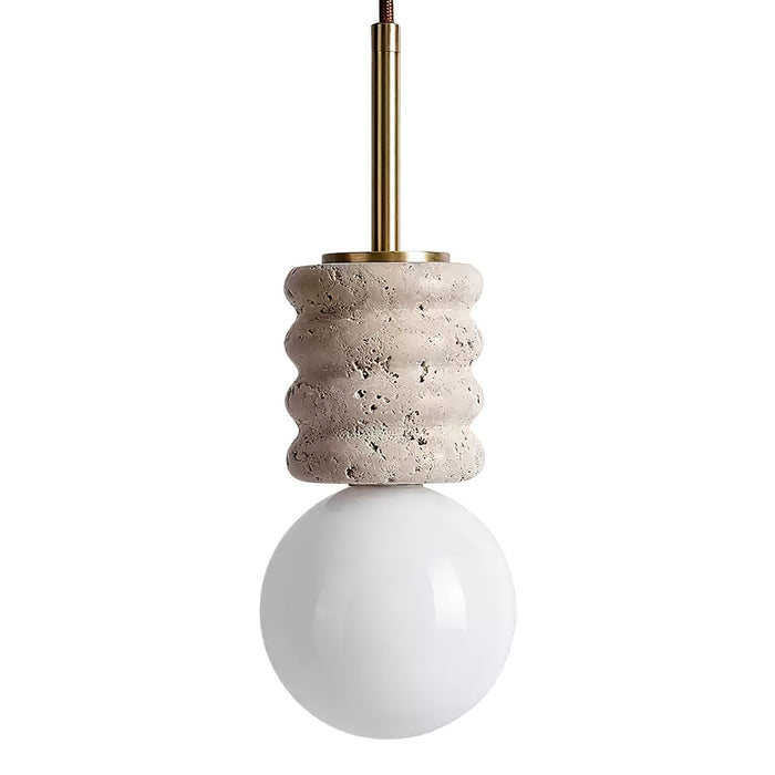 Alvia Travertine Pendant Lamp - Simprolos