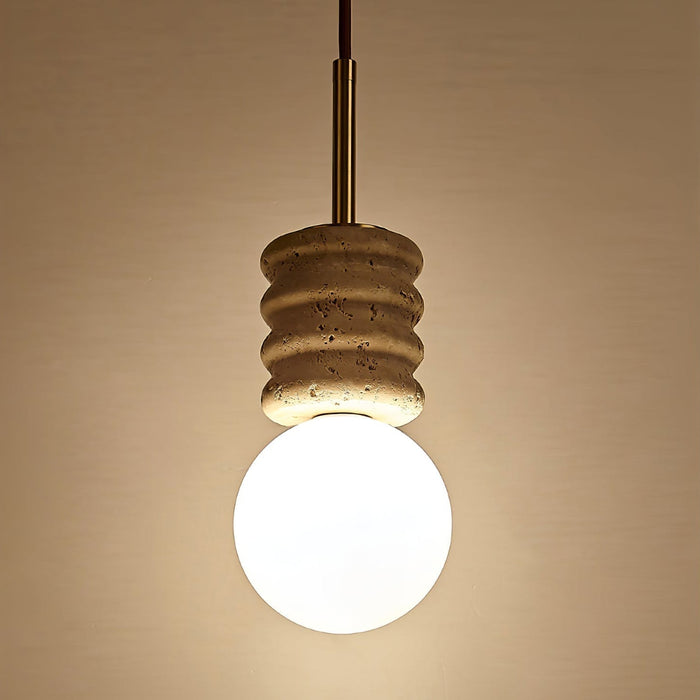 Alvia Travertine Pendant Lamp - Simprolos