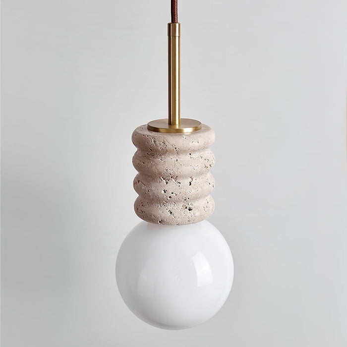 Alvia Travertine Pendant Lamp - Simprolos