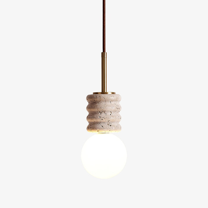 Alvia Travertine Pendant Lamp - Simprolos