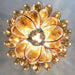 Amber Glass Petals Chandelier - Simprolos