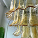 Amber Glass Petals Chandelier - Simprolos
