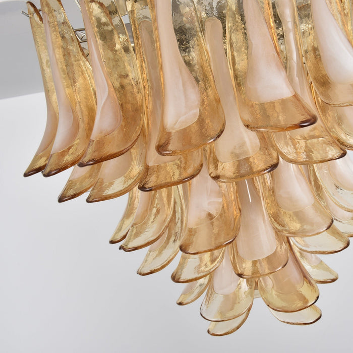 Amber Petal Glass Ceiling Lamp - Simprolos
