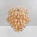 Amber Petal Glass Ceiling Lamp - Simprolos