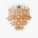 Amber Petal Glass Ceiling Lamp - Simprolos