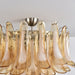 Amber Petal Glass Ceiling Lamp - Simprolos