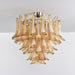 Amber Petal Glass Ceiling Lamp - Simprolos