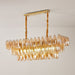Amber Prism Glass Chandelier - Simprolos