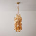 Amber Prism Long Chandelier - Simprolos
