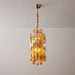 Amber Prism Long Chandelier - Simprolos