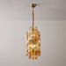 Amber Prism Long Chandelier - Simprolos